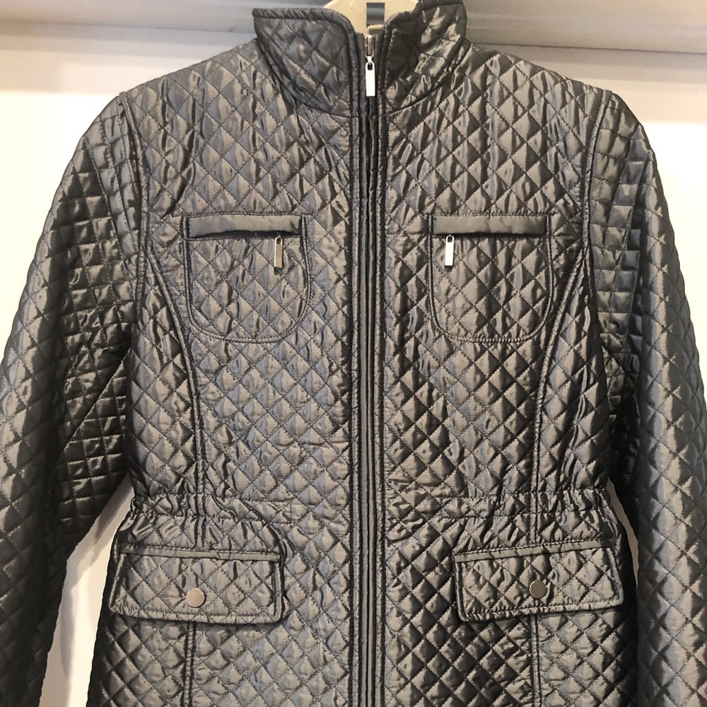 White stag Grey Quilted Puffer Jacket